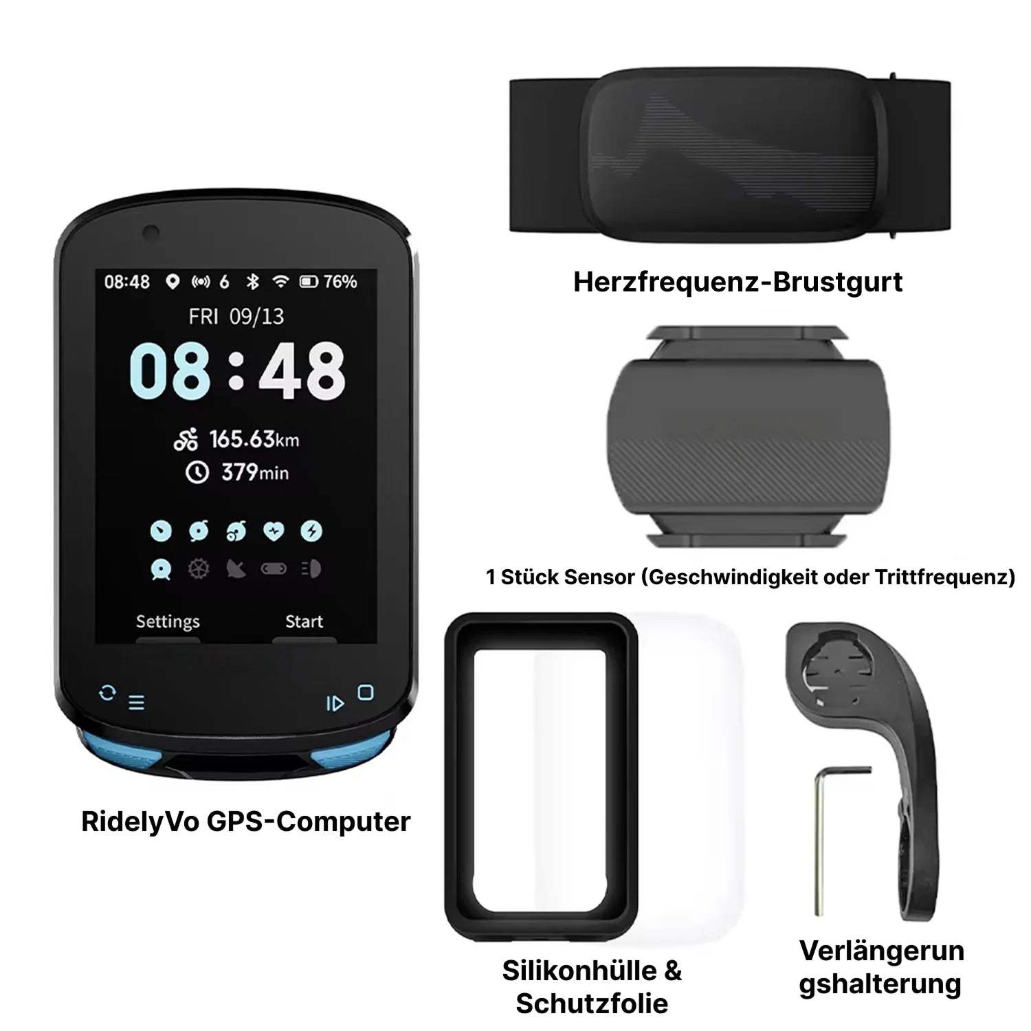 RidelyVo GPS Fahrradcomputer –